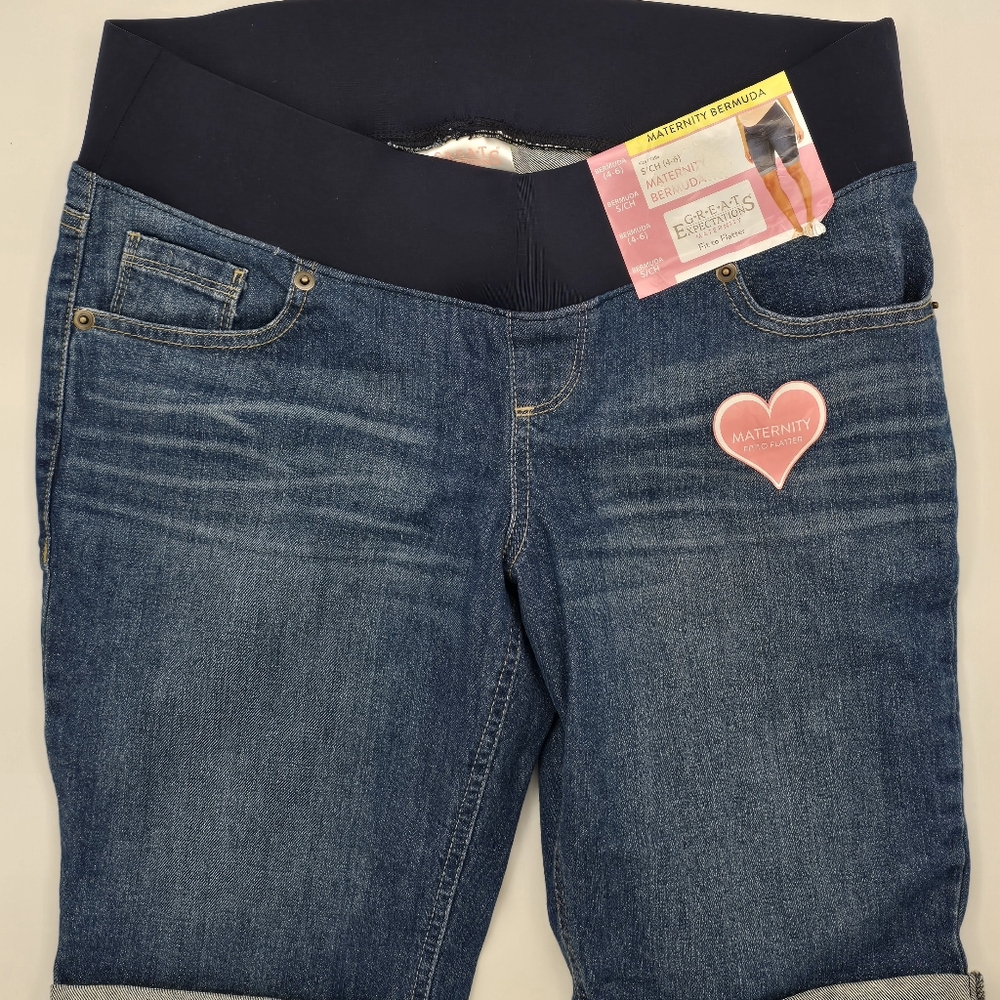 Women's Great Expectations Shorts Maternity Denim S 4-6